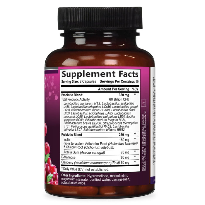 Probiotics for Women – 60 Billion CFU – 60 Capsules — SilverOnyx LLC