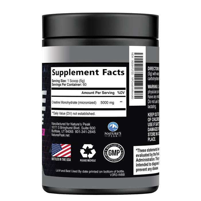 Creatine Powder 5000mg (5g) – 60 Servings