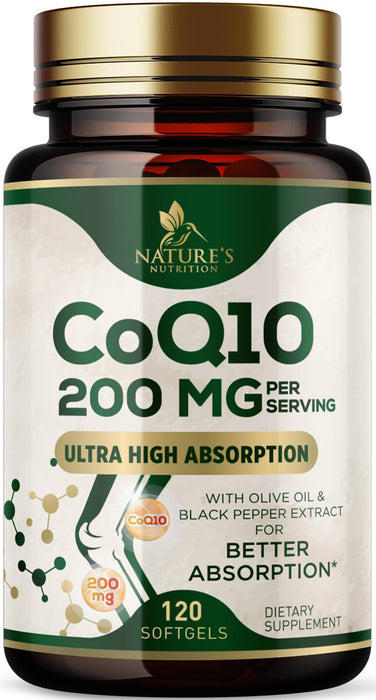 CoQ10 200mg Softgels – 120 Softgels