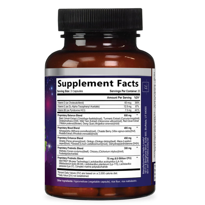 Menopause for Women – 8 Billion CFU – 60 Capsules