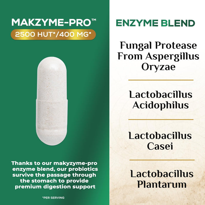 Digestive Enzymes with Probiotics – 120 Capsules
