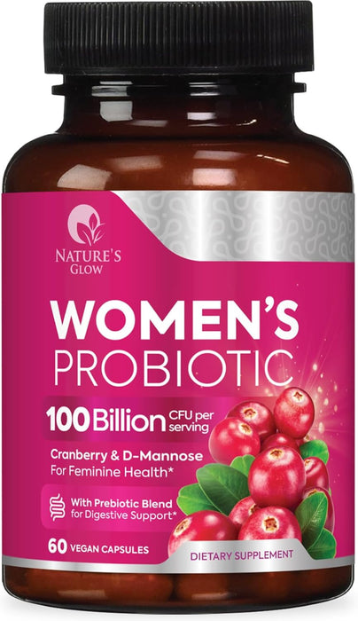 Probiotics For Women 50 Billion CFU - Women's Probiotic For Digestive Health 16 Unique Strains - Daily Vaginal PH Balance & Feminine Health Support, Womens Probiotic With Acidophilus - 60 Capsules