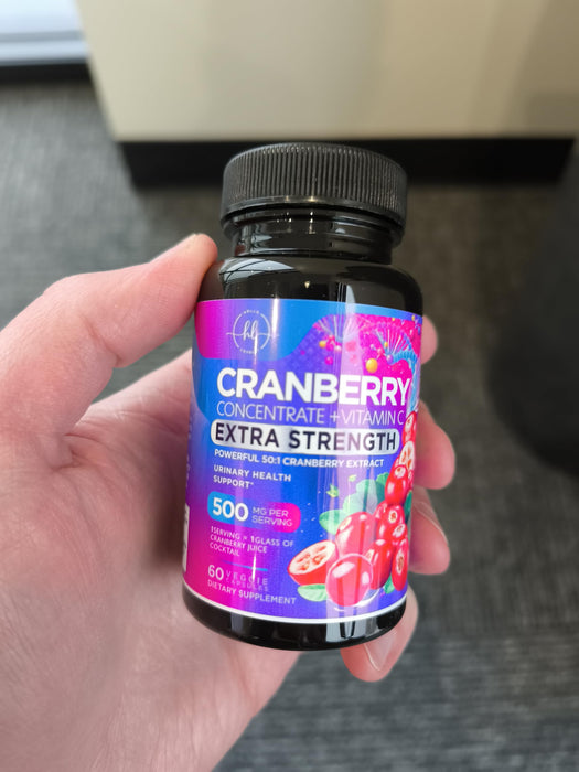 Cranberry 25,000mg Formula + Vitamin C – 60 Capsules