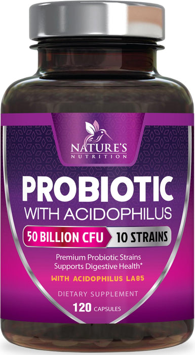 Probiotics 50 Billion CFU per Serving – 120 Capsules