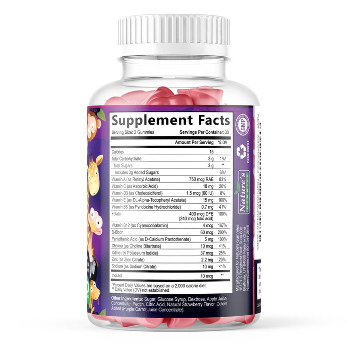 Multivitamin for Kids Gummies with Vitamin C – 60 Gummies
