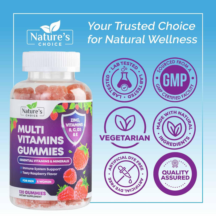 Multivitamin Gummies with Vitamins A – 120 Gummies