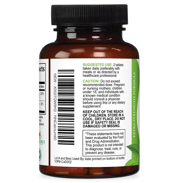 Calcium with Vitamin D – 1200mg – 60 Tablets