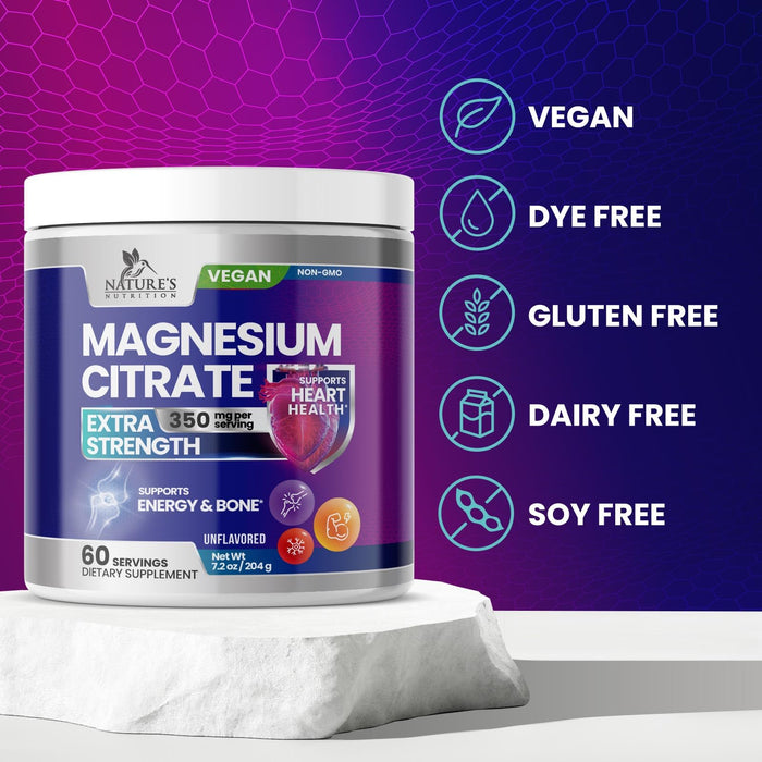 Magnesium Citrate Vegan Calm Magnesium Powder – 60 Servings