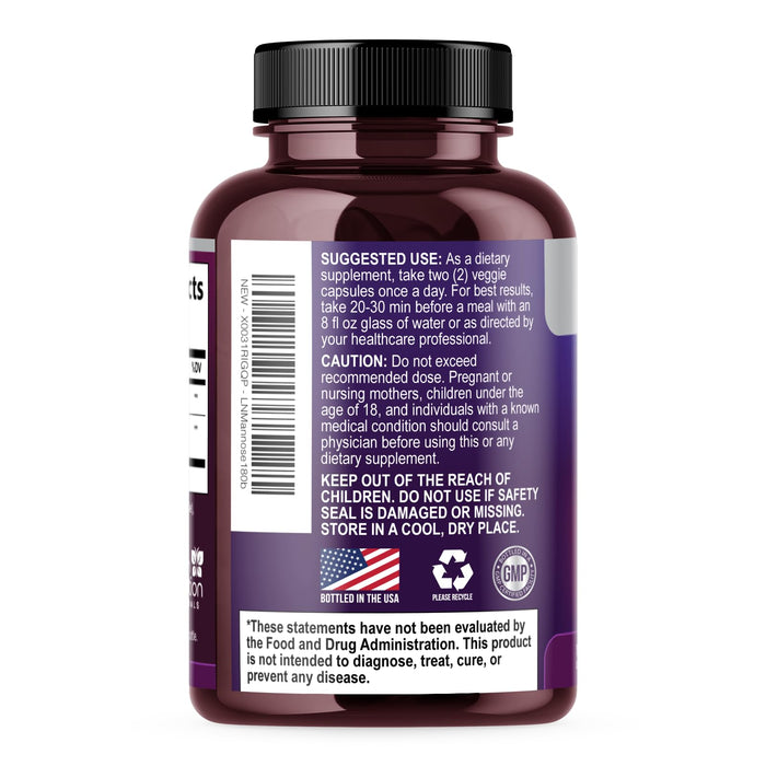 D-Mannose 1,000mg – 180 Capsules