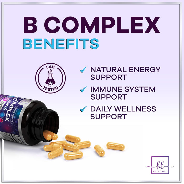 B Complex Vitamin 1000mcg – 120 Capsules