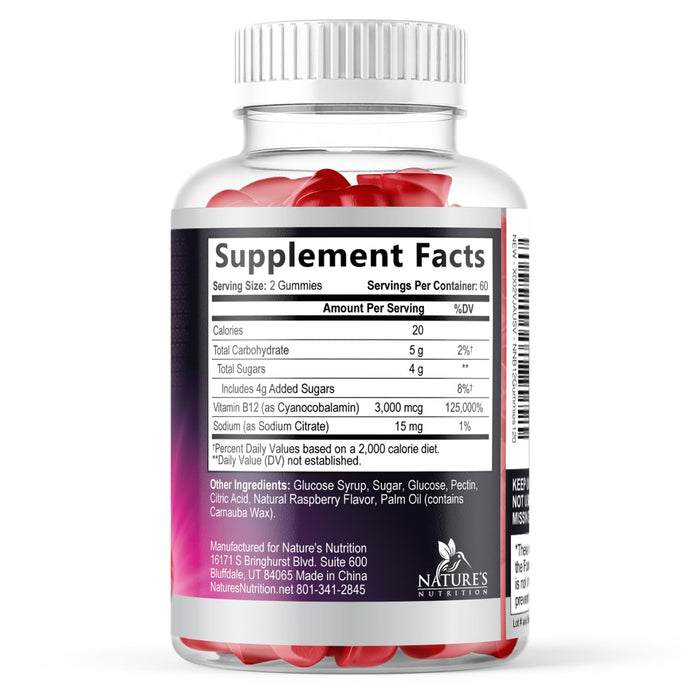 B12 Gummies – 3000mcg – 120 Gummies