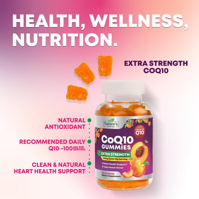 CoQ10 100mg Gummies – 60 CoQ10 Gummies