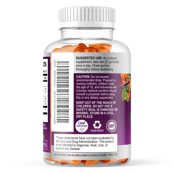 CoQ10 100mg Gummies – 60 CoQ10 Gummies