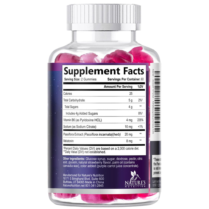 Melatonin Sleep Gummies – 8mg – 120 Count