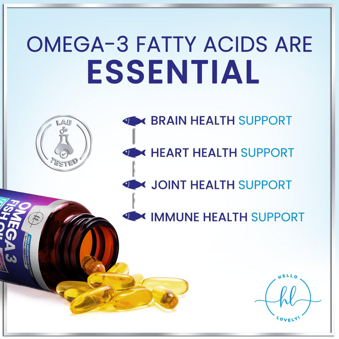 Omega-3 Fish Oil – 2400mg – 120 Softgels