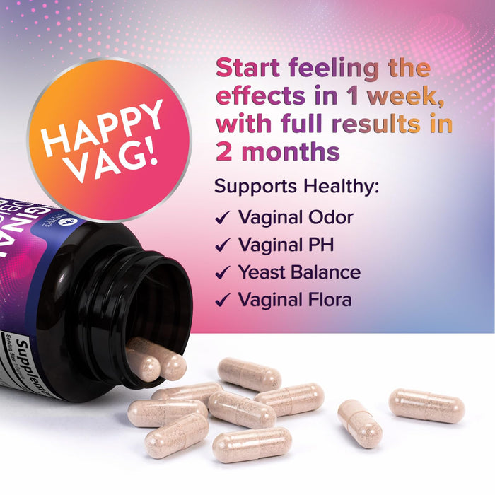 Vaginal Probiotics for Women pH Balance with Prebiotics 50 Billion CFU – 60 Capsules