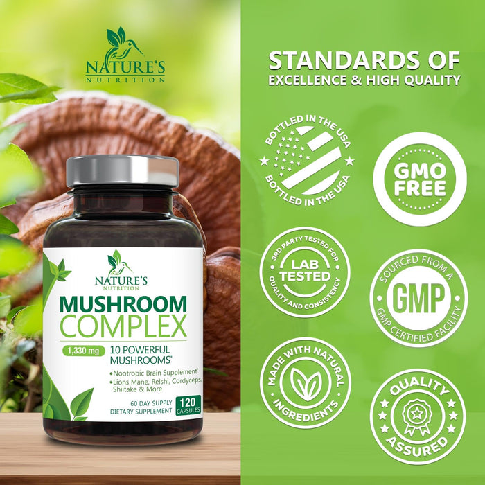 Mushroom Nootropic 1330mg – 120 Capsules