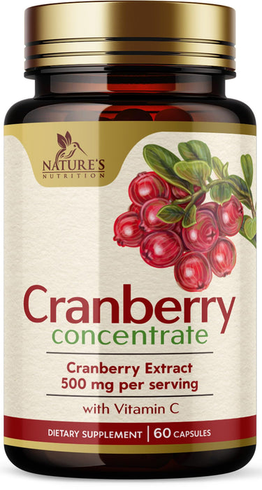 Cranberry Pills with Vitamin C & E – 60 Capsules