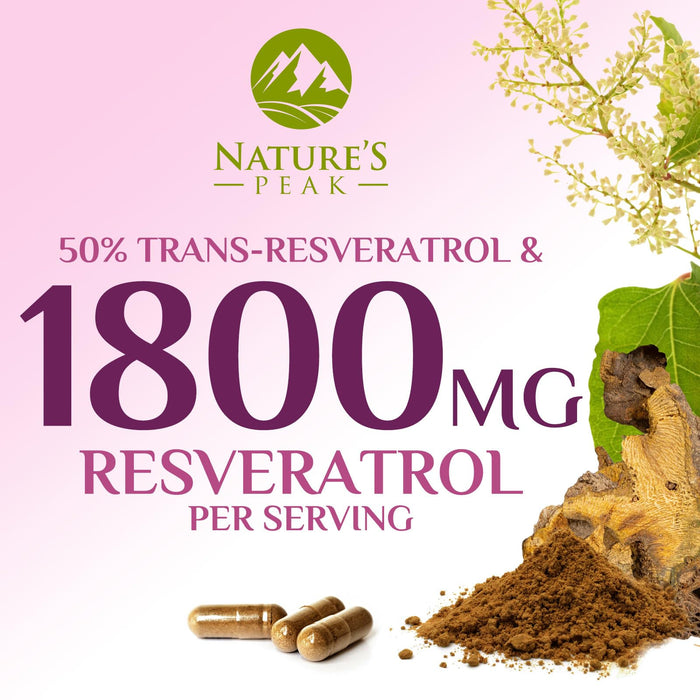 Resveratrol 1800mg – 120 Capsules