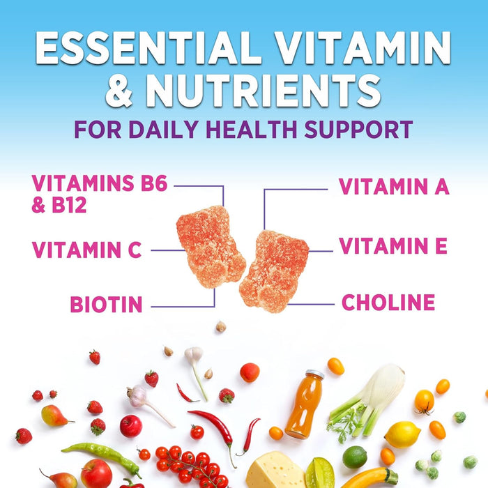 Adult Multivitamin Gummies Extra Strength - Daily Gummy Vitamin Supplement for Adults, Immune Support, Gummy with Vitamins A, C, D, E, B6, B12, Zinc and More for Women & Men, Berry Flavor - 60 Count