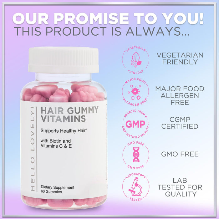 Hair Vitamins Gummies – 5000mcg – 60 Gummy