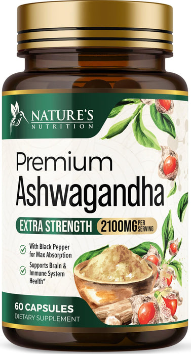 Ashwagandha Capsules – 2100mg – 60 Capsules