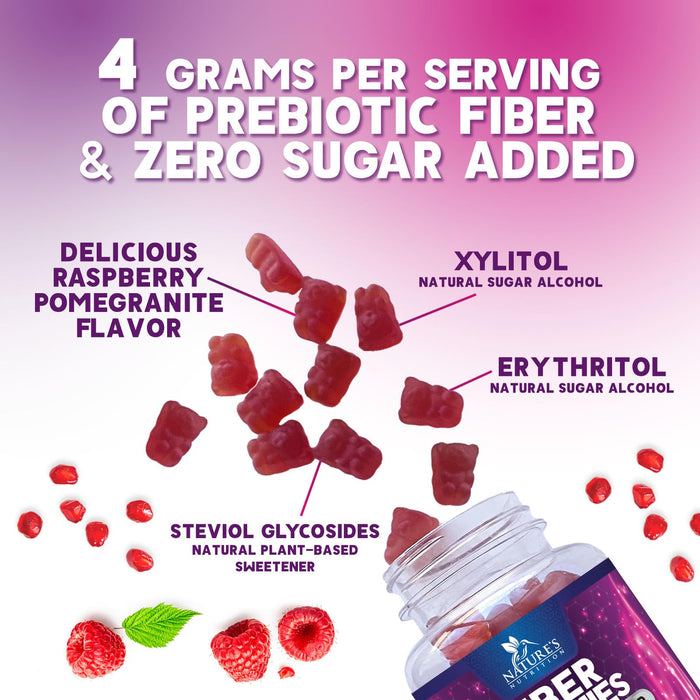 Prebiotic Fiber Gummies – 60 Gummies