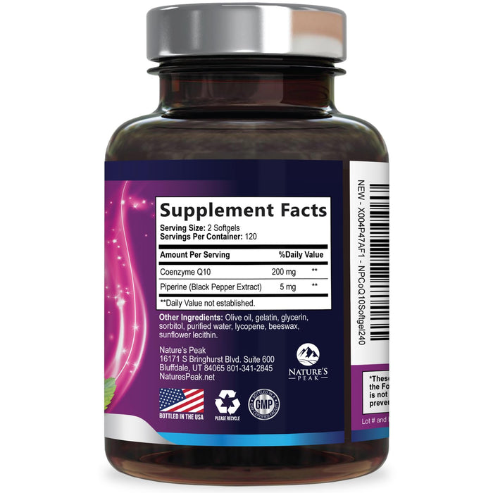 CoQ10 200mg – 240 Softgels