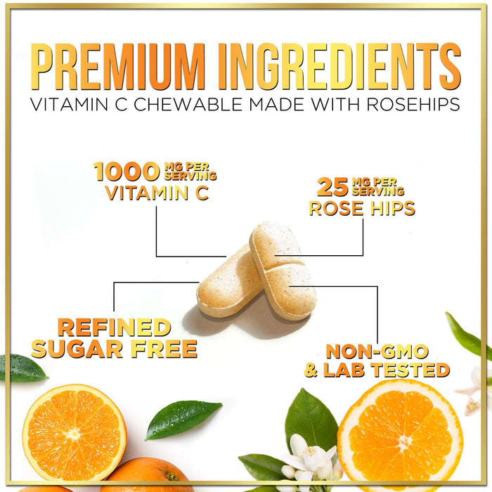 Vitamin C 1000mg – 60 Chewable Tablets