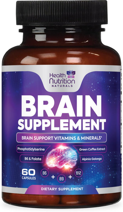 Brain & Focus Nootropic Formula – 60 Capsules