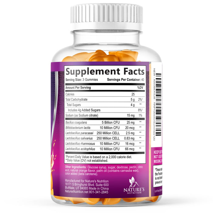 Daily Probiotic Gummies – 5 Billion CFU – 120 Gummies