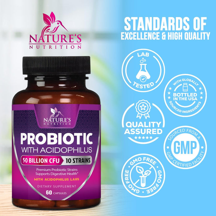 Probiotics 60 Billion CFU per Serving – 60 Capsules