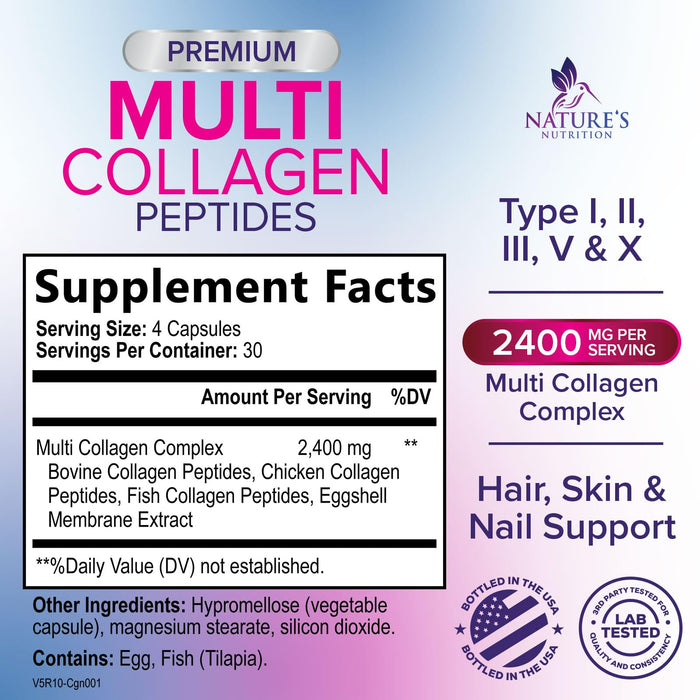Multi Collagen Peptides – 120 Capsules
