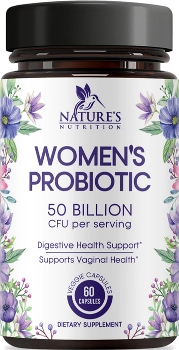 Probiotics for Women – 50 Billion CFU – 60 Capsules