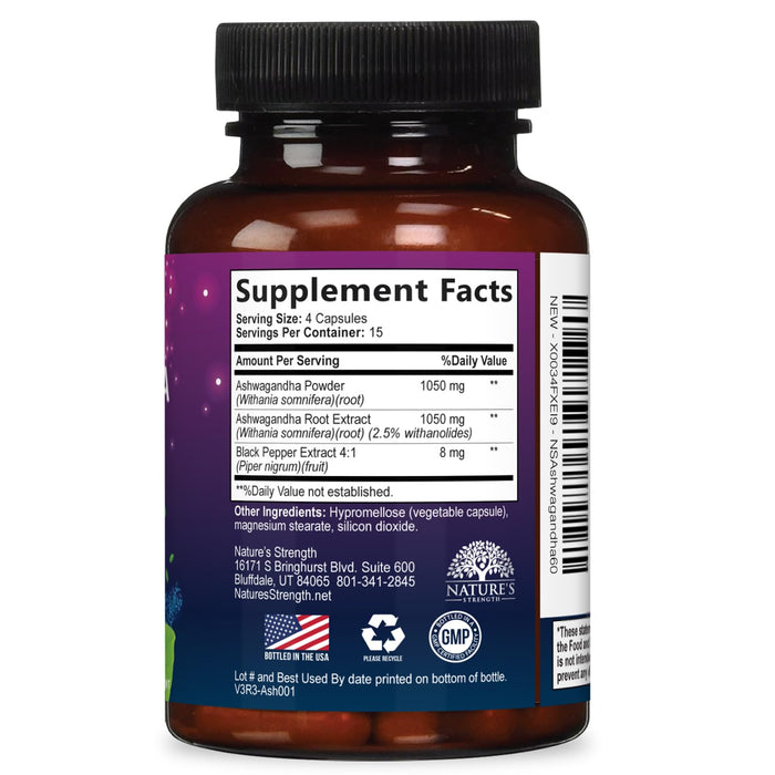 Ashwagandha 2100mg – 60 Capsules