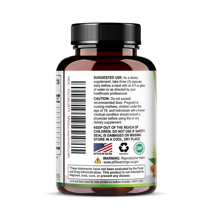 Glucosamine Chondroitin MSM 2100mg Complex – 60 Capsules
