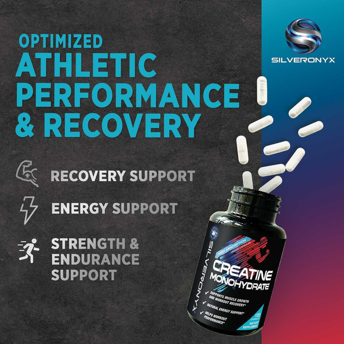 Creatine Monohydrate Capsules 3000mg - Micronized Creatine Nutritional Supplement - Lean Muscle Growth, Workout Performance, Energy & Endurance Support - 750mg per High Absorption Capsule - 120 Count