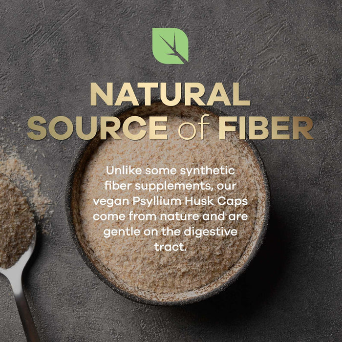 Psyllium Husk Fiber Capsules 1500mg – 120 Capsules