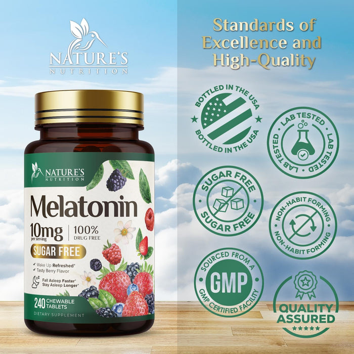 Melatonin 10 mg Fast Dissolve – 120 Day Supply