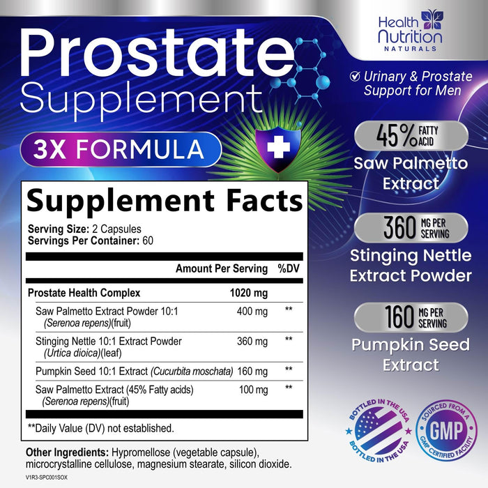 Men’s Prostate Support Formula – 120 Capsules