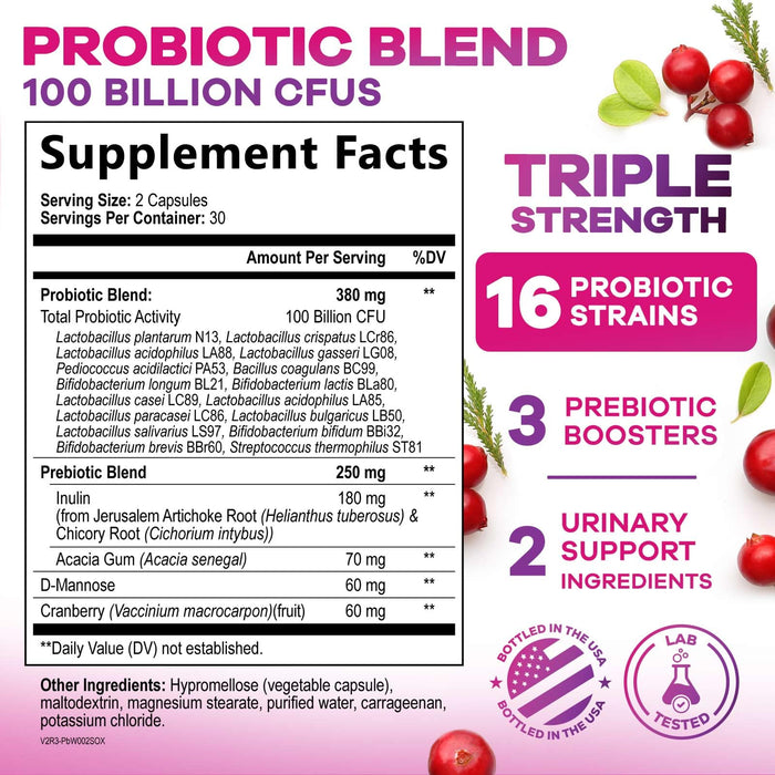 Probiotics for Women 60 Billion CFU – 60 Capsules