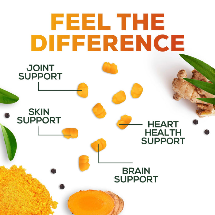 Turmeric and Ginger Gummies – 60 Count