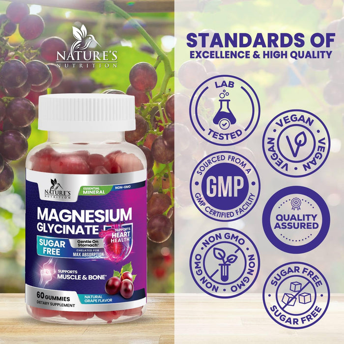 Magnesium Glycinate Gummies – 60 Gummies