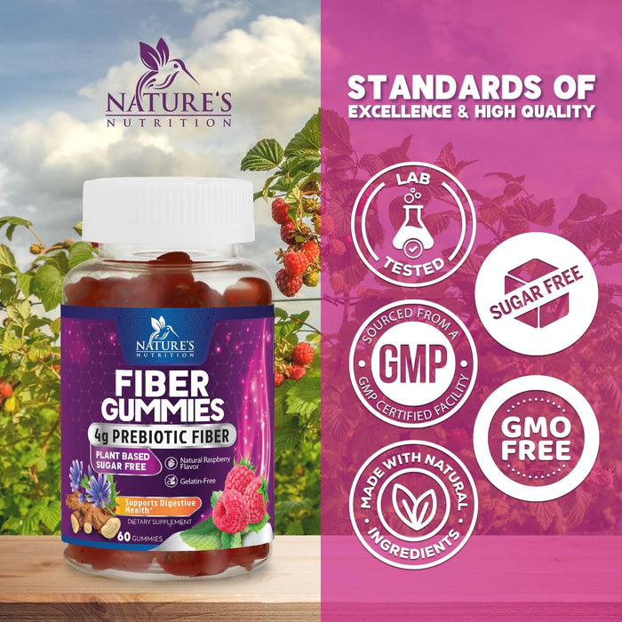 Prebiotic Fiber Gummies – 60 Gummies