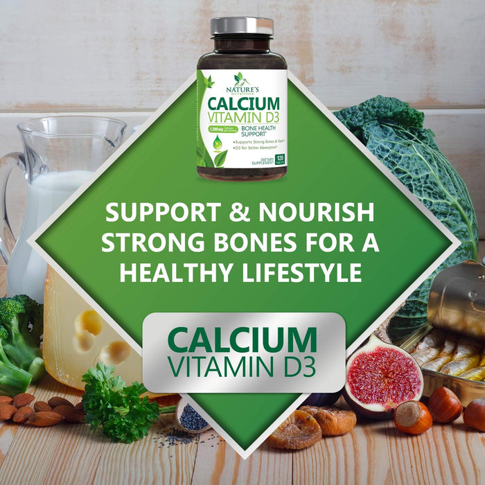 Calcium with Vitamin D – 1200mg – 120 Tablets