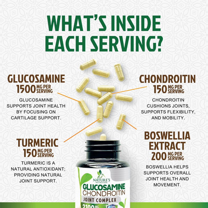 Glucosamine Chondroitin MSM 2100mg Complex – 120 Capsules
