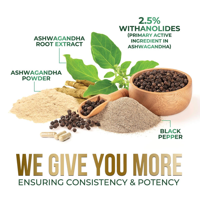 Ashwagandha Capsules – 2100mg – 180 Capsules