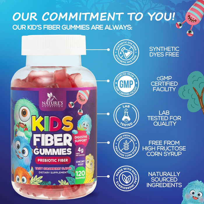Fiber Gummies for Kids – 120 Gummies