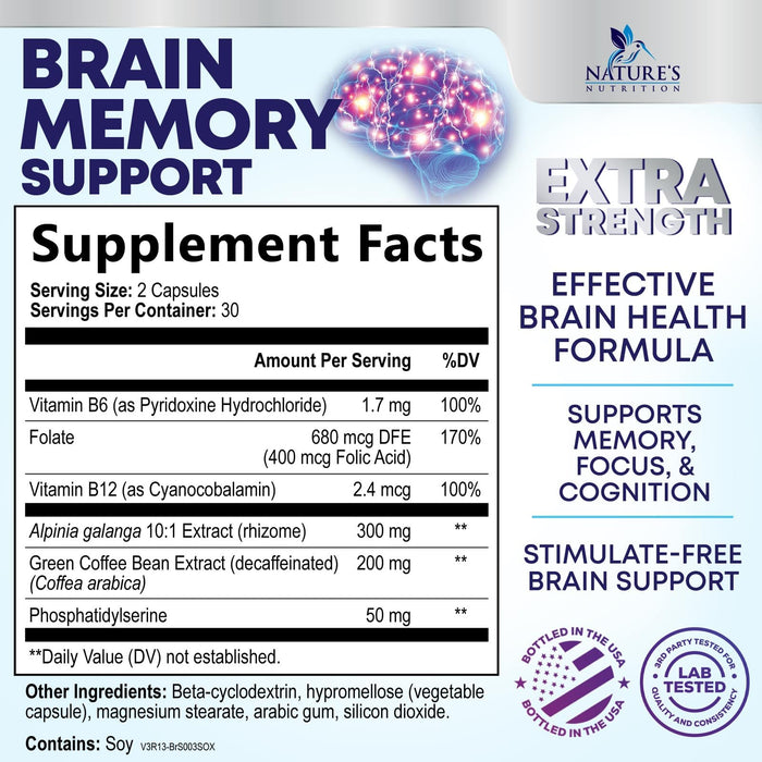Brain Memory – 60 Capsules
