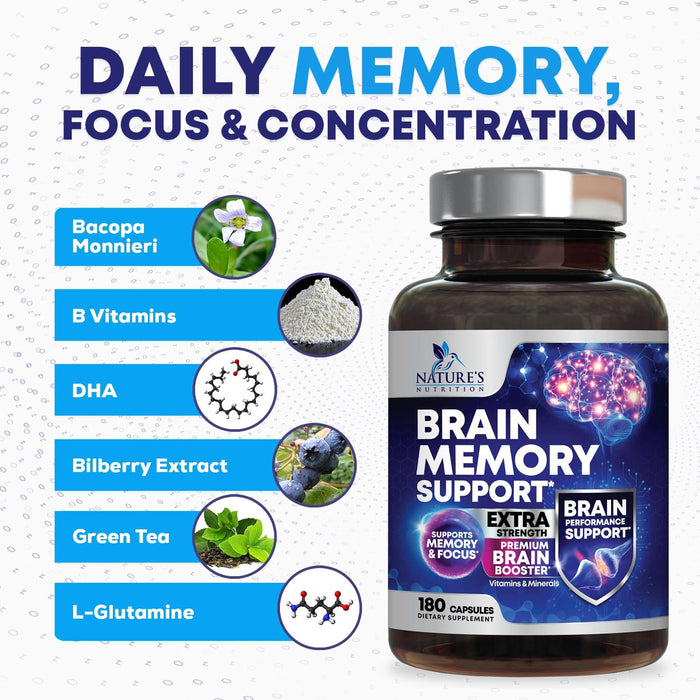 Brain Memory – 180 Capsules